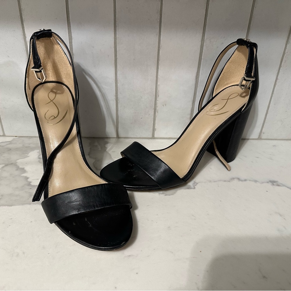 Sam Edelman black block heels size 9